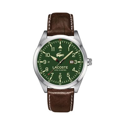 Men's green dial strap watch 2010781
